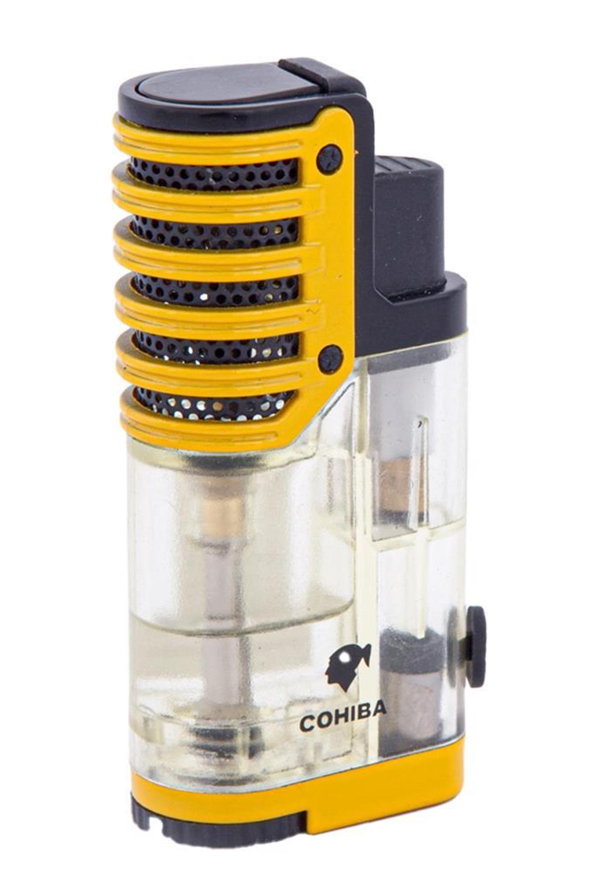 TR6132,Cohiba 3 Torch Pürmüz Sarı Puro Çakmağı