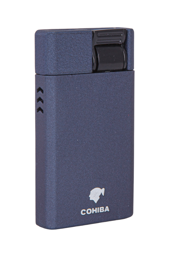 TR7890,Cohiba Perde Alev Lacivert Metal Çakmak