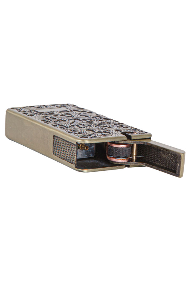 TR7905,Cohiba Soft Flame Bronz Desenli Metal Çakmak