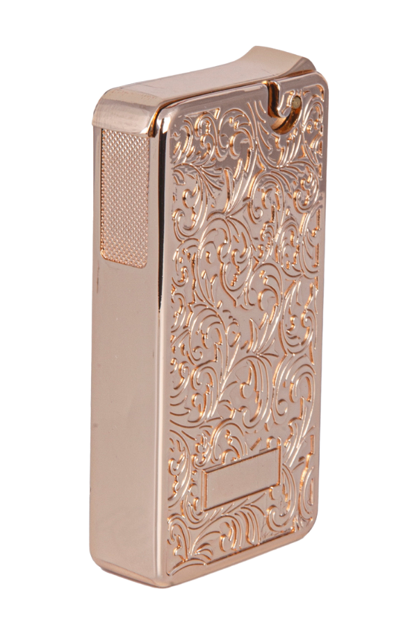 TR7901,Cohiba Soft Flame Gold Desenli Metal Çakmak