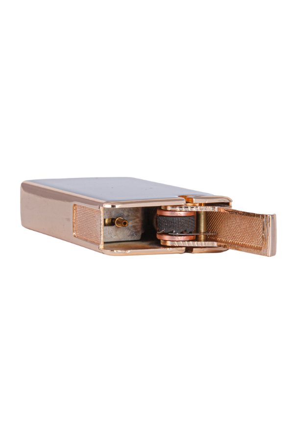 TR7904,Cohiba Soft Flame Siyah-Gold Düz Metal Çakmak