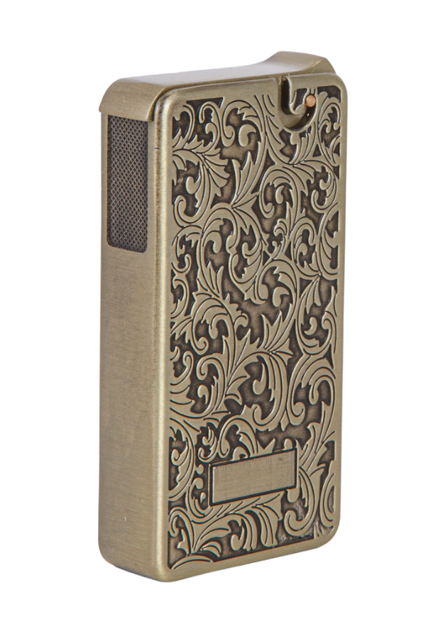 TR7905,Cohiba Soft Flame Bronz Desenli Metal Çakmak