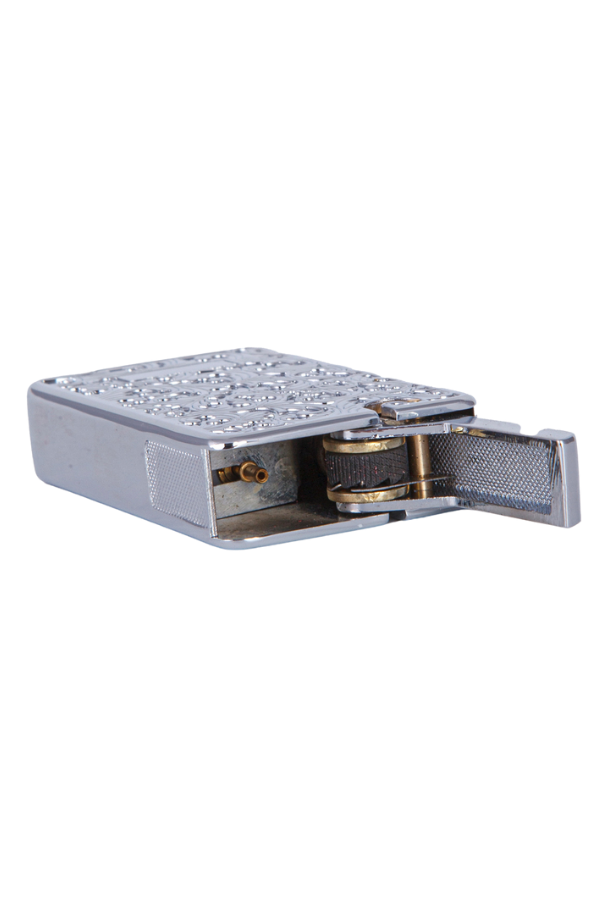 TR7902,Cohiba Soft Flame Gümüş Desenli Metal Çakmak