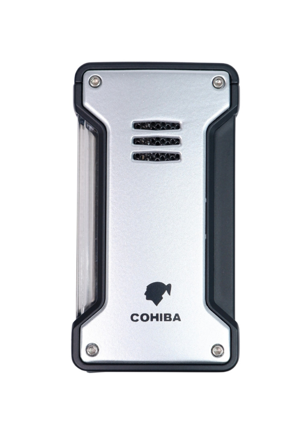 TR8915,Cohiba Tek Torch Pürmüz Gümüş Puro Çakmağı