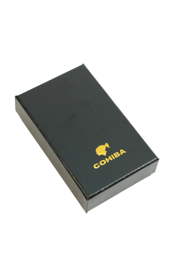 TR9592,Cohiba Tek Torch Pürmüz Delici İğneli Desenli Metal Puro Çakmağı