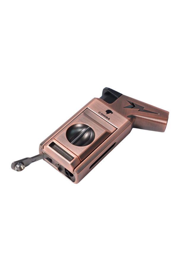 TR8994,Cohiba Tek Torch Pürmüz Bronz Puro Çakmağı