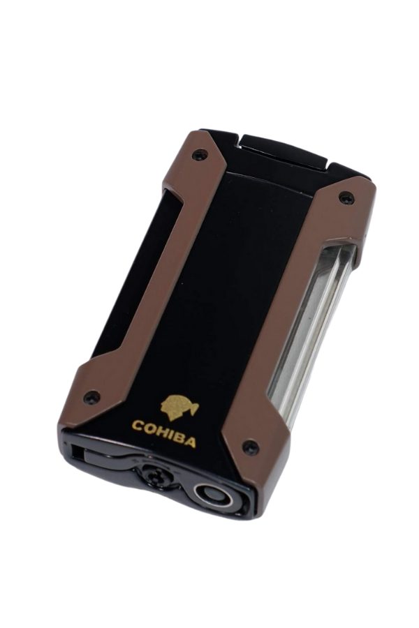 TR9020,Cohiba Tek Torch Pürmüz Kahverengi Puro Çakmağı