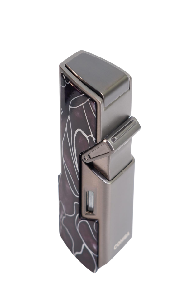 TR9592,Cohiba Tek Torch Pürmüz Delici İğneli Desenli Metal Puro Çakmağı