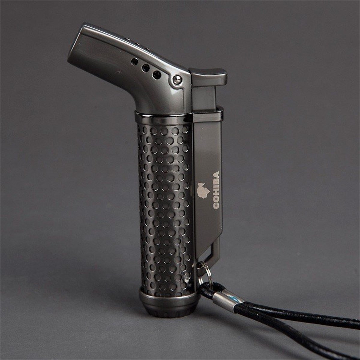 TR851,Cohiba Tek Torch Gunmetal Masa Tipi Puro Çakmağı