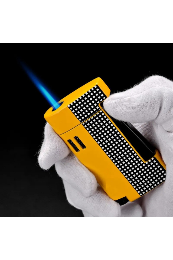 TR7746,Cohiba Tek Torch Pürmüz Limitli Seri Sarı Puro Çakmağı