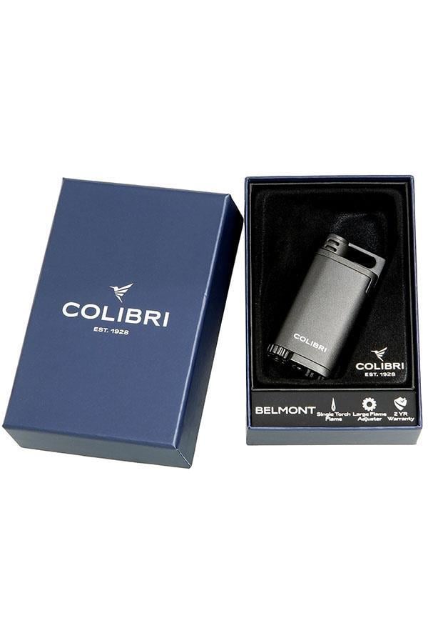 TR6766,Colibri Belmont Tek Torch Pürmüz Metalik Gunmetal Puro Çakmağı