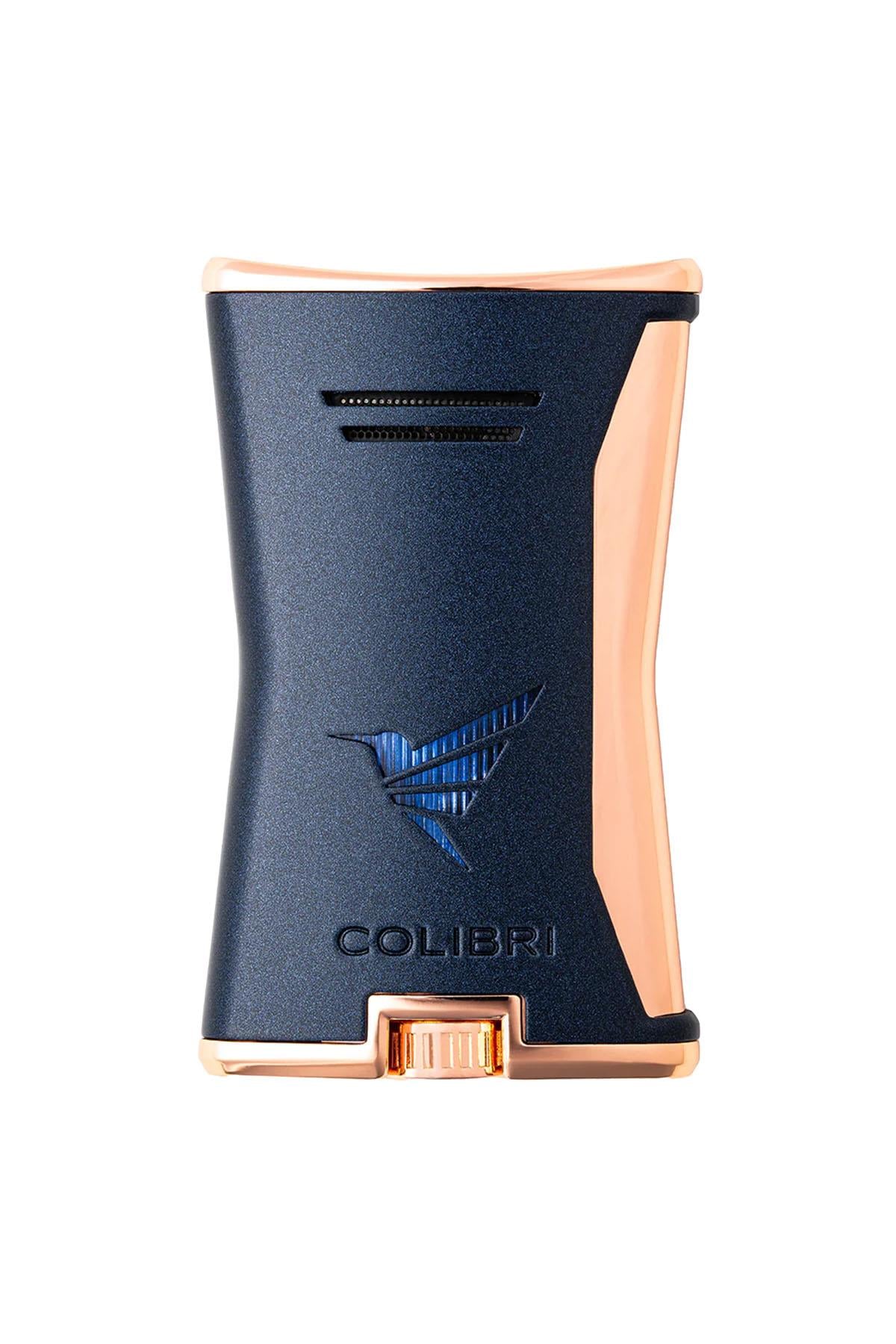 TR8760,Colibri Tek Torch Pürmüz Lacivert Slim Puro Çakmağı