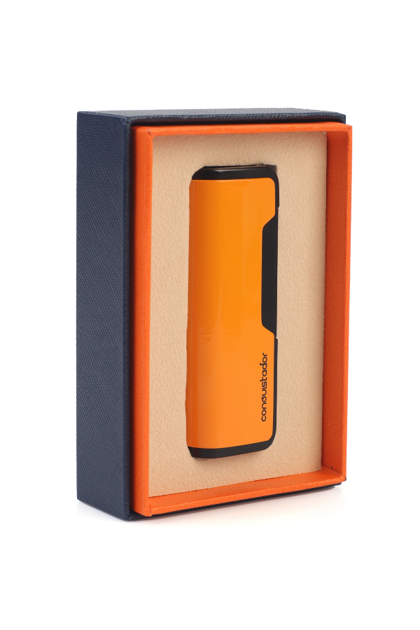 CNQ-033,Conquistador Tek Torch Pürmüz Sarı Siyah Metal Puro Çakmağı