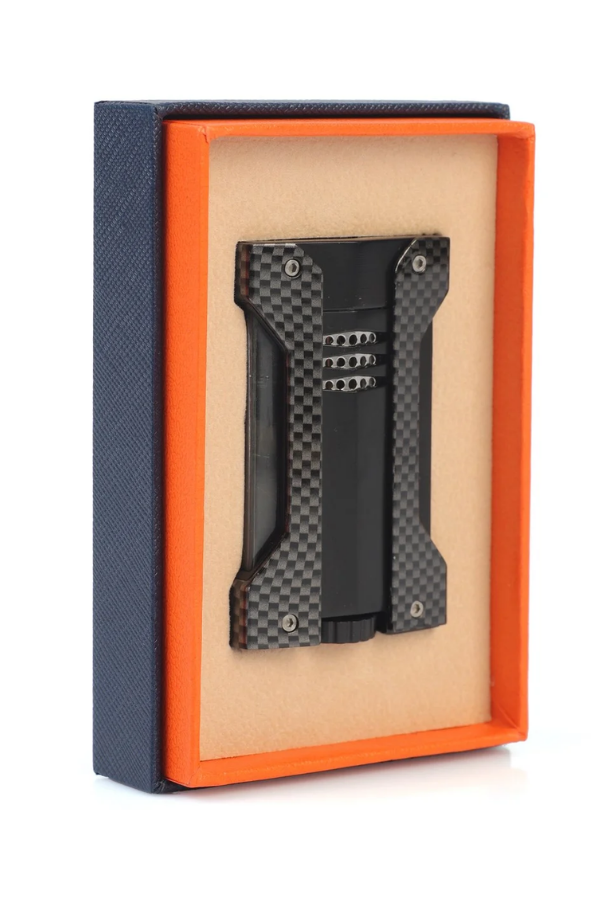 CNQ-023,Conquistador Tek Torch Pürmüz Karbon Siyah Defi Extreme Dizayn Metal Puro Çakmağı