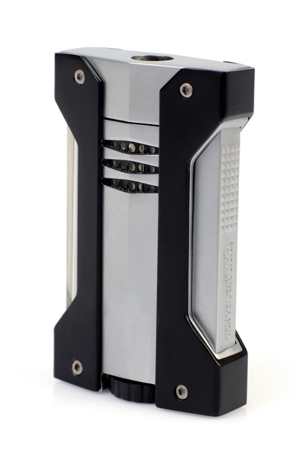 CNQ-024,Conquistador Tek Torch Pürmüz Krom Siyah Defi Extreme Dizayn Metal Puro Çakmağı