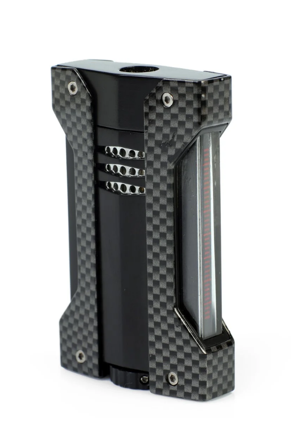 CNQ-023,Conquistador Tek Torch Pürmüz Karbon Siyah Defi Extreme Dizayn Metal Puro Çakmağı