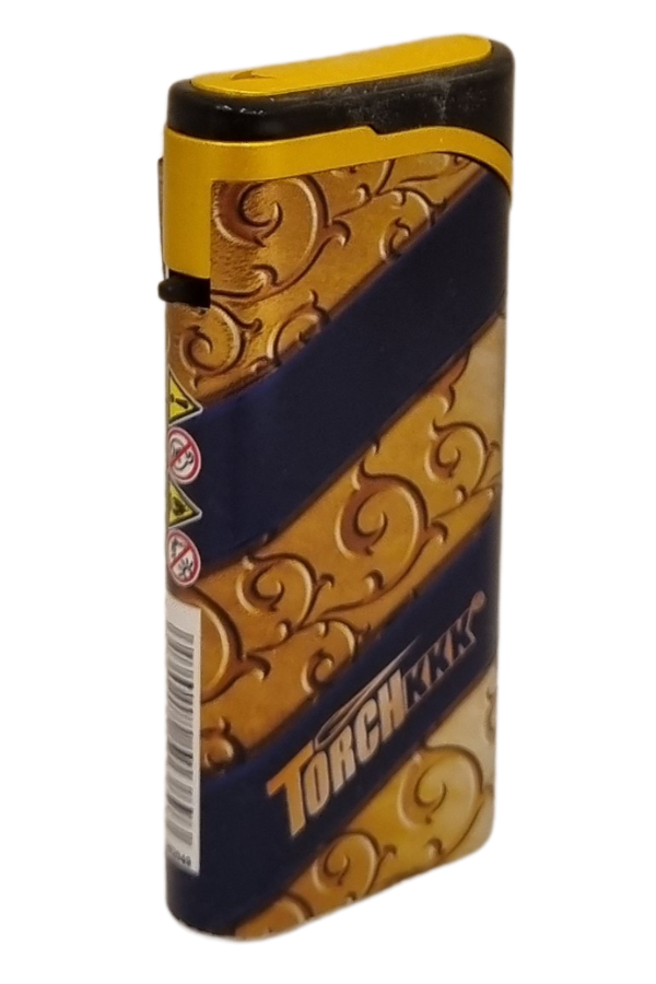 TR8047,PremiumQuality Gold - Siyah Tek Torch Pürmüz Plastik Puro Çakmağı