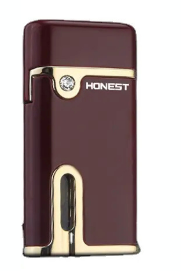 TR8589,Honest Kırmızı Tek Torch Pürmüz Metal Puro Çakmağı
