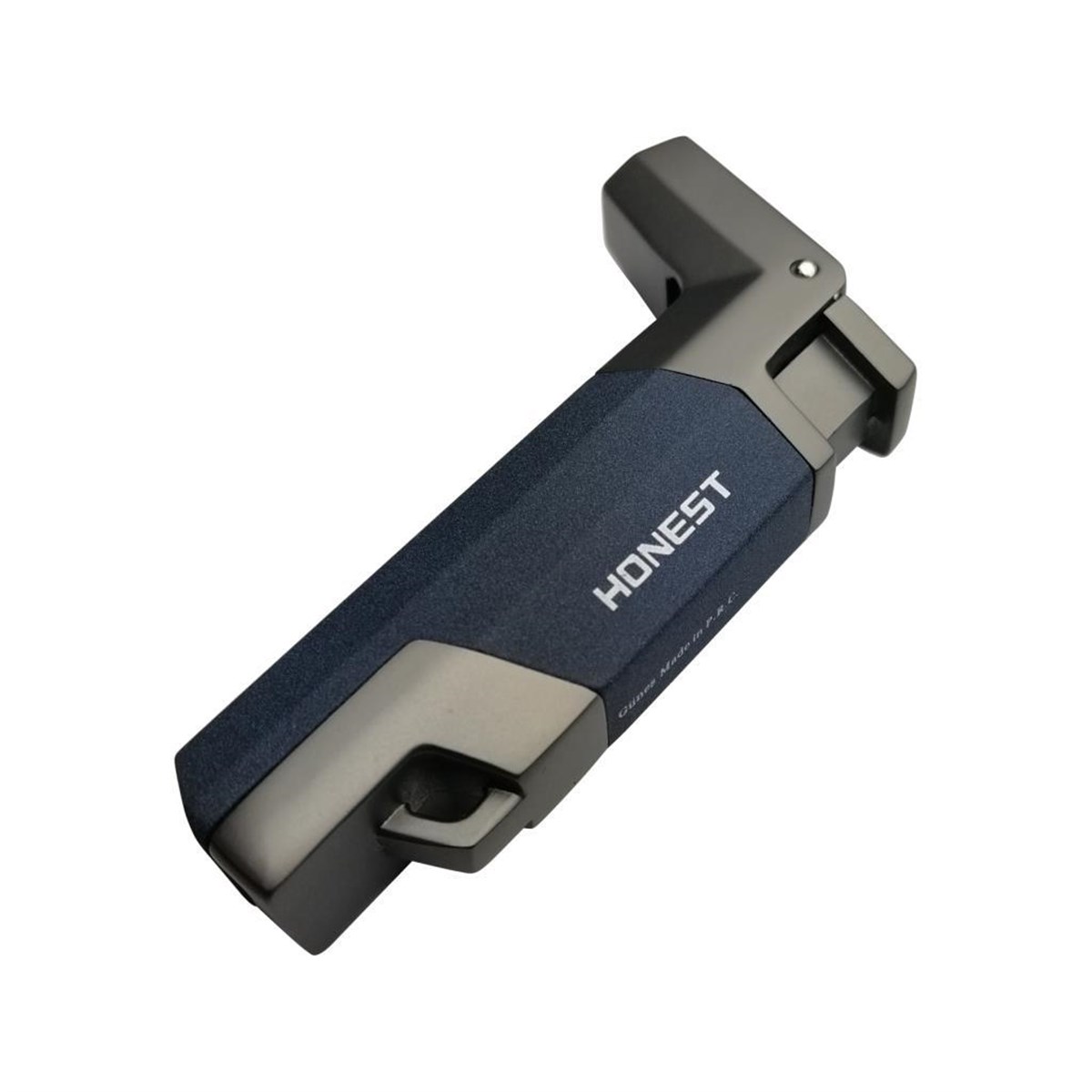 TR3699,Honest Lacivert-Gunmetal Tek Torch Puro Çakmağı
