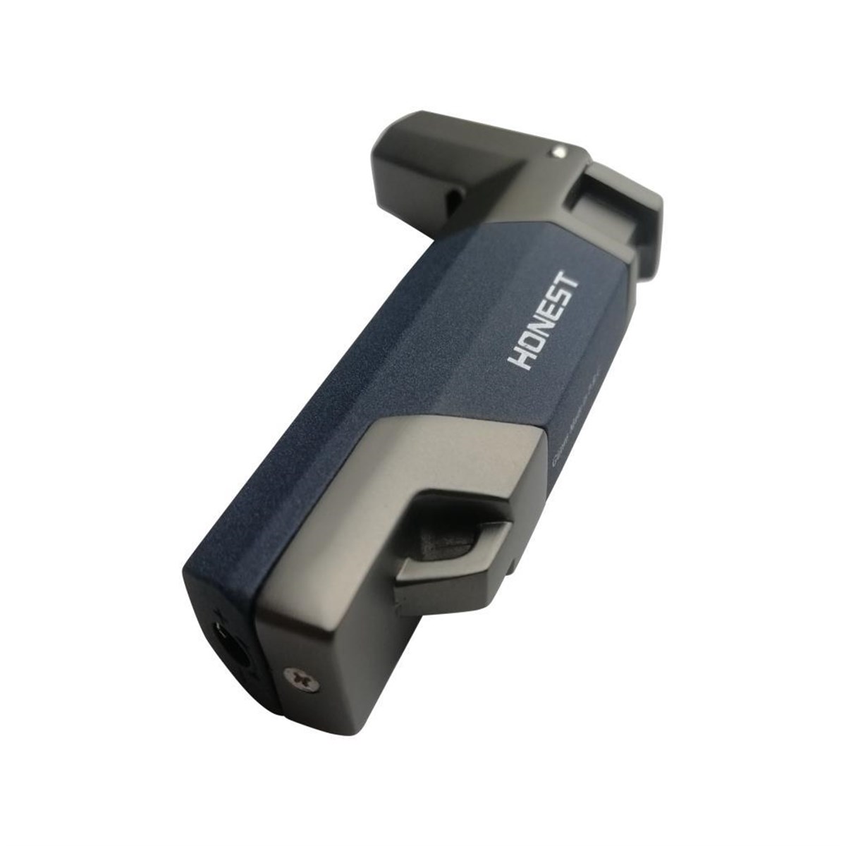 TR3699,Honest Lacivert-Gunmetal Tek Torch Puro Çakmağı