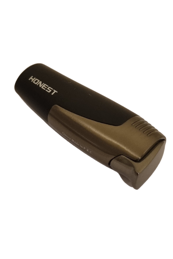 TR7661,Honest Tek Torch Pürmüz Siyah Puro Çakmağı