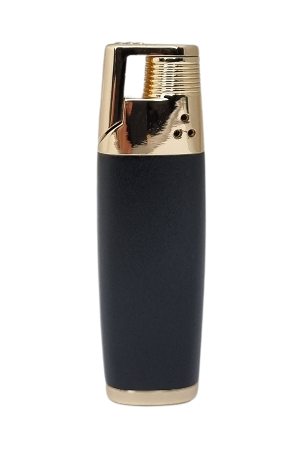 TR7601,Honest Tek Torch Pürmüz Siyah-Gold Puro Çakmağı