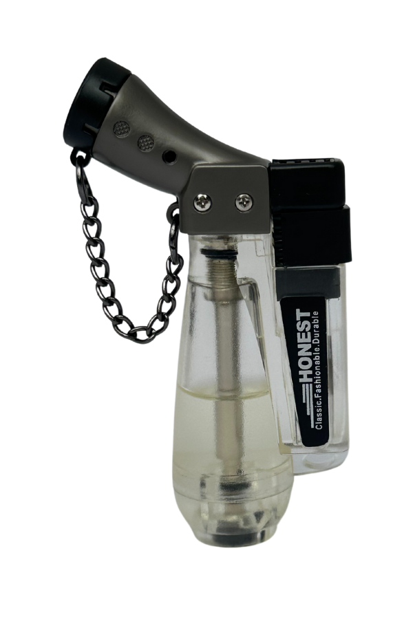 TR7657,Honest Tek Torch Pürmüz Gümüş Puro Çakmağı