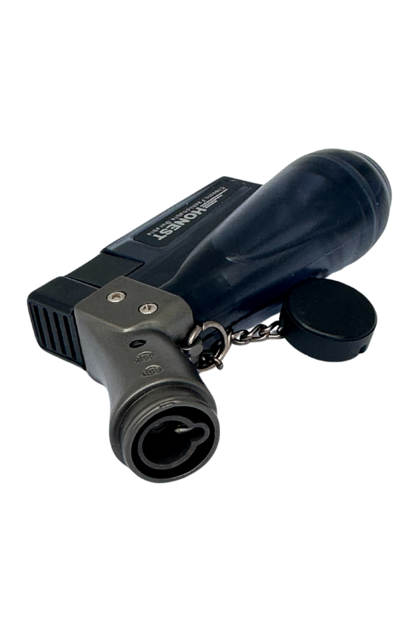 TR7658,Honest Tek Torch Pürmüz Siyah Puro Çakmağı