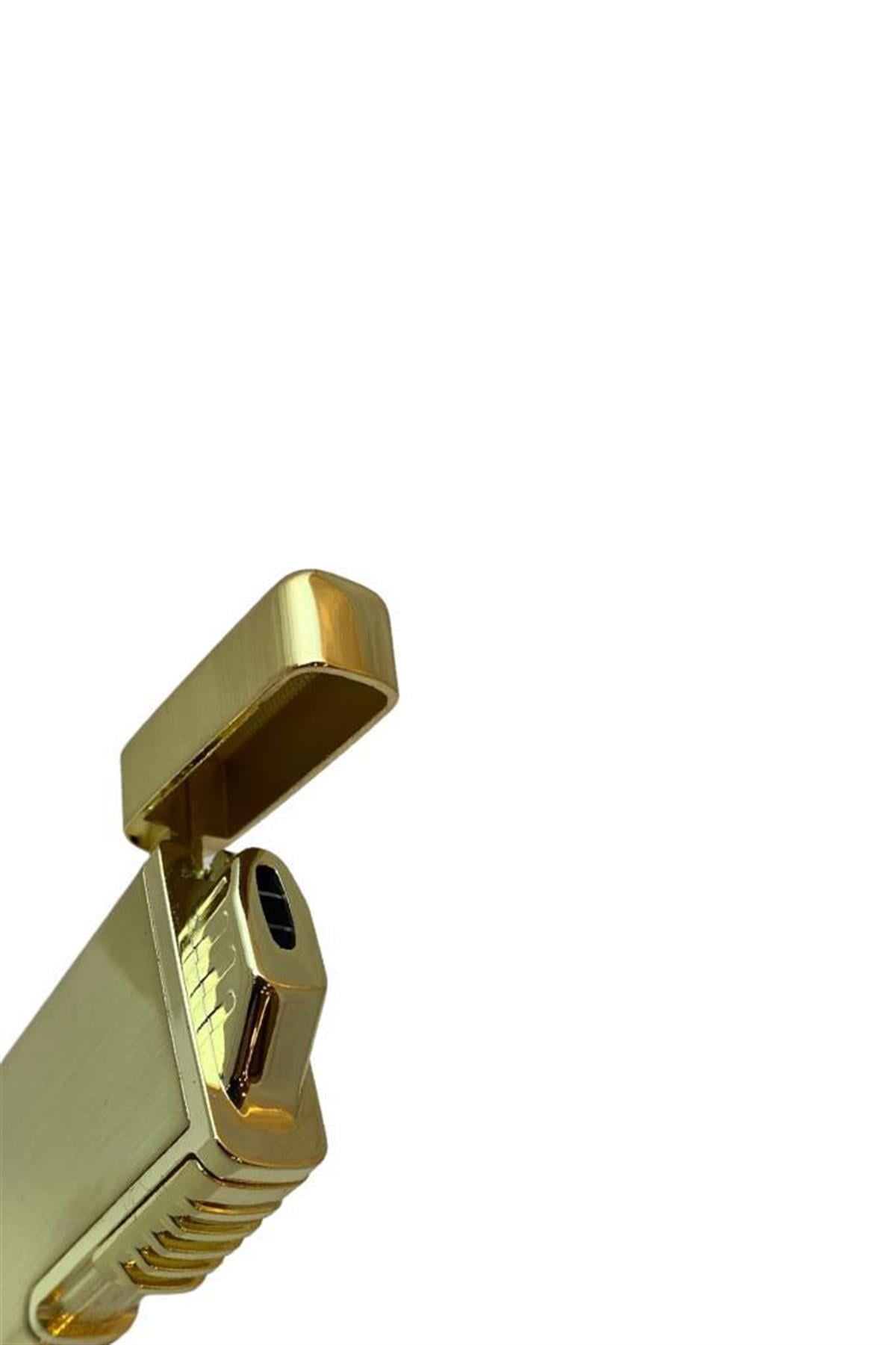 TR6365,Hunter Tek Torch Pürmüz Perde Alev Gold Puro Çakmağı