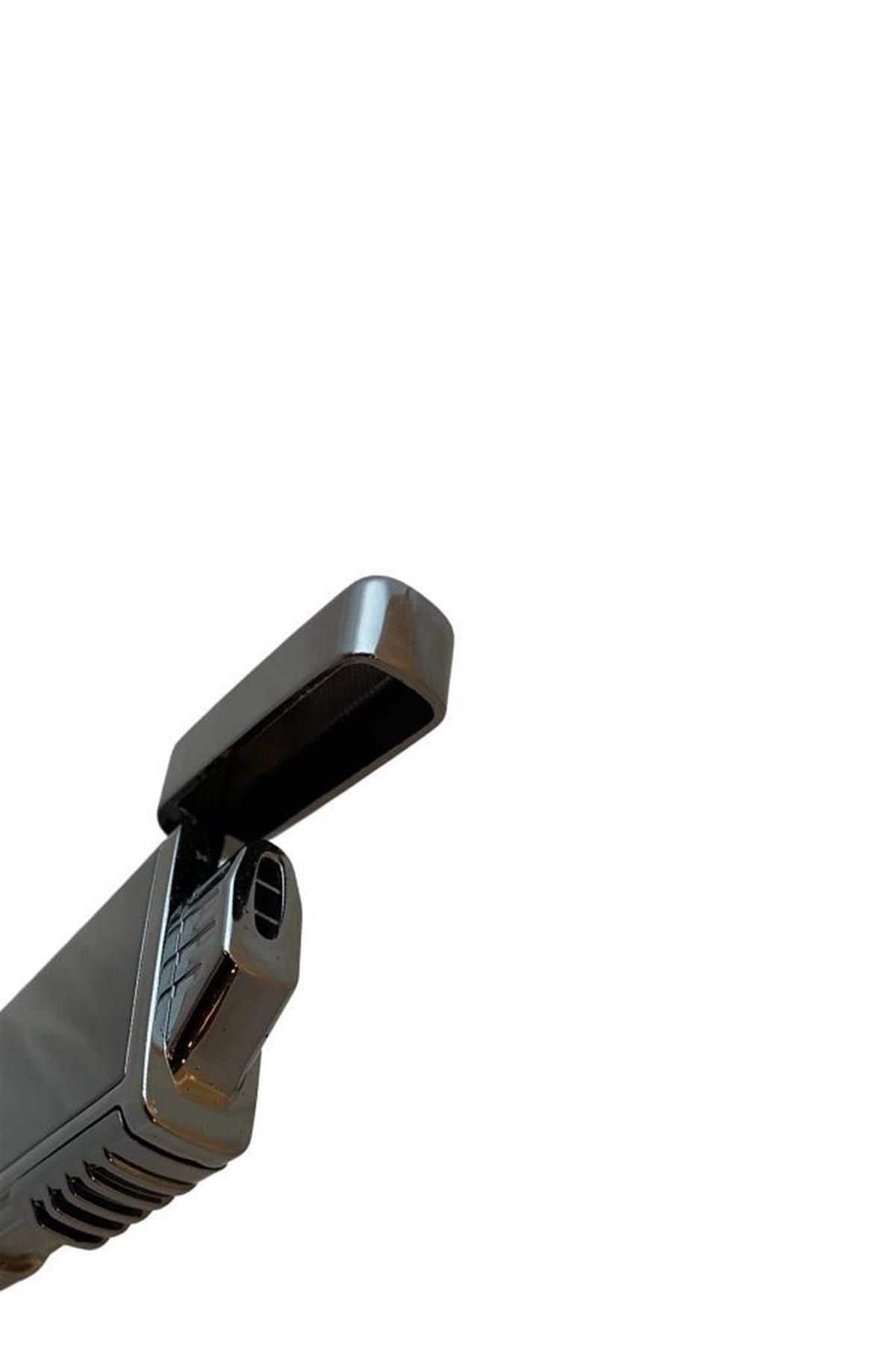 TR6367,Hunter Tek Torch Pürmüz Perde Alev Gunmetal Puro Çakmağı