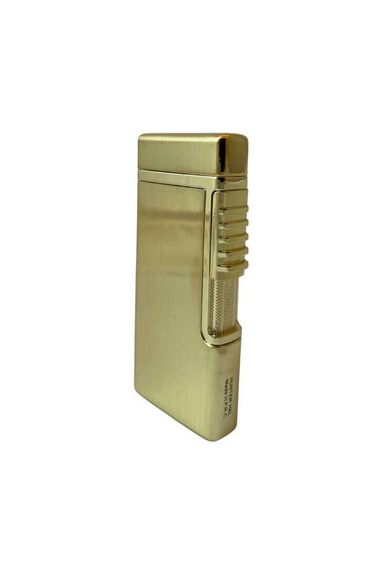 TR6365,Hunter Tek Torch Pürmüz Perde Alev Gold Puro Çakmağı