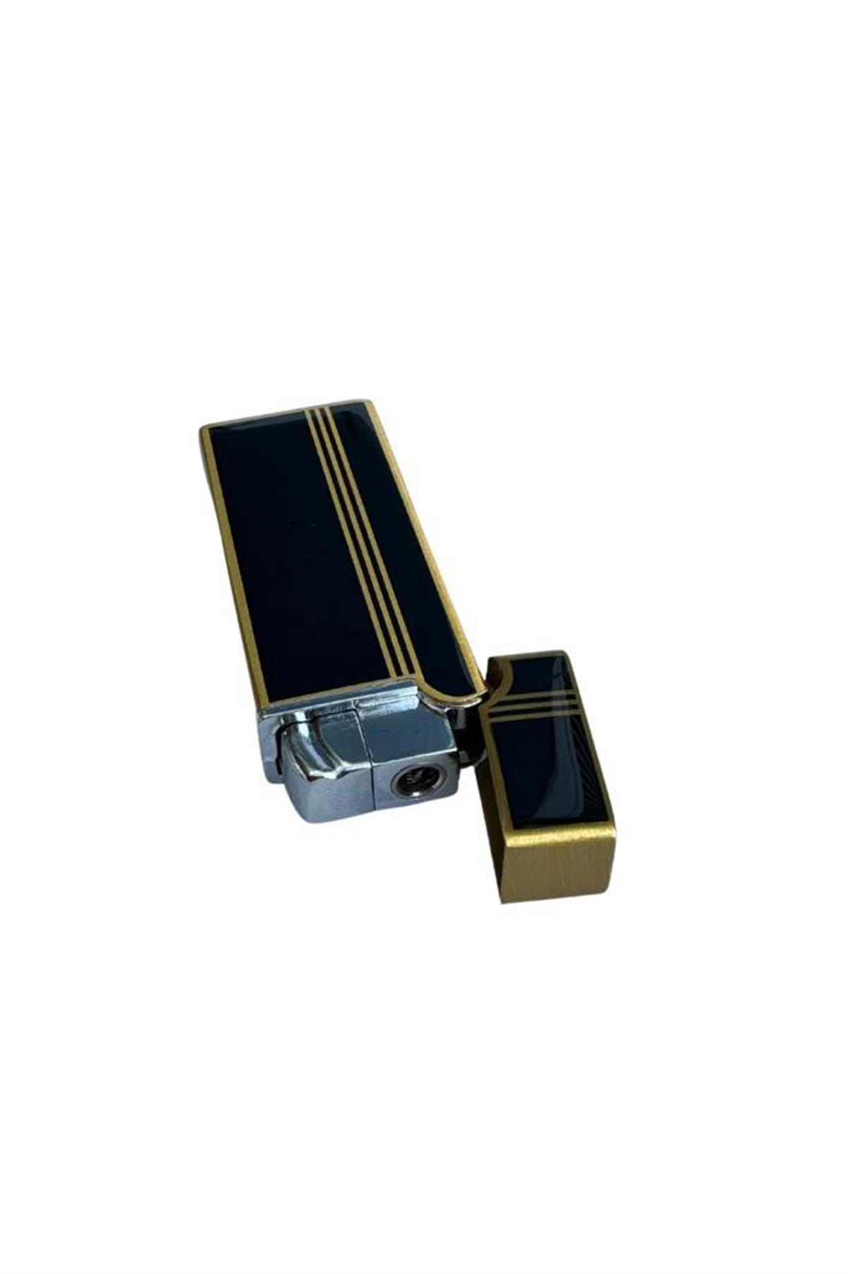 TR6374,Hunter Tek Torch Pürmüz Siyah/Gold Puro Çakmağı