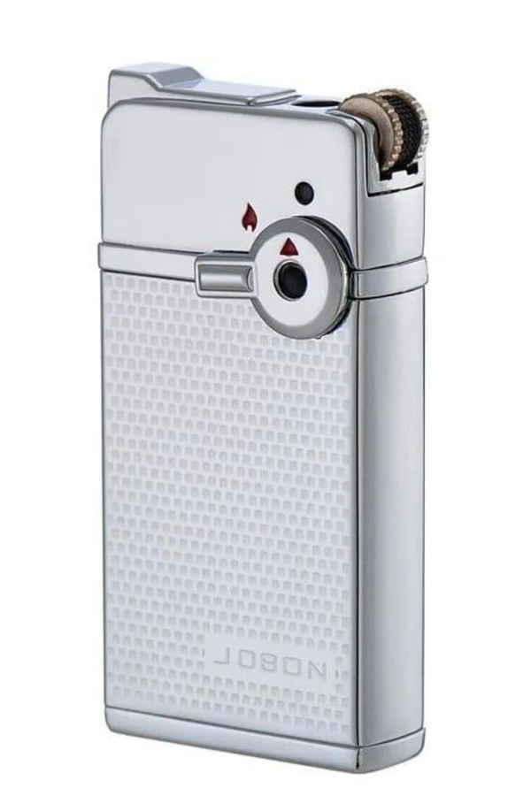TR8629,Jobon Tek Torch Pürmüz & Soft Flame Parlak Gümüş Metal Puro Çakmağı