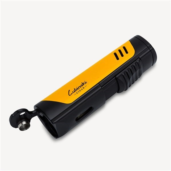 LB-162,Lubinski Tek Torch Delicili Puro Çakmağı Sarı-Siyah
