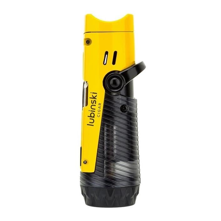 LB-169,Lubinski Lion İğneli + Delicili Tek Torch Puro Çakmağı Sarı