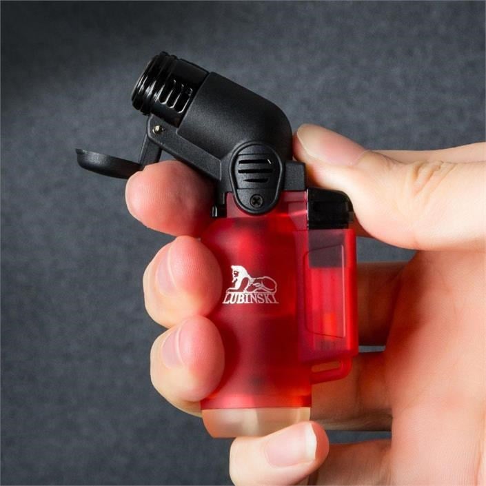 LB-184,Lubinski Yeni Seri Basic Tek Torch Puro Çakmağı Kırmızı