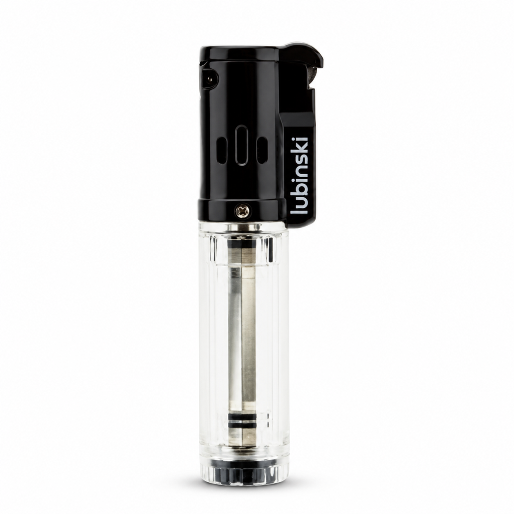 LB-208,Lubinski Cigar Basic Slim Tek Torch Puro Çakmağı Beyaz