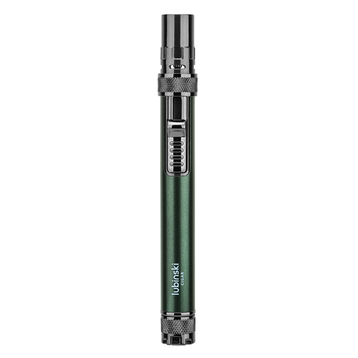 LB-129,Lubinski Yeni Seri Slim Tek Torch Delicili Ve İğneli Puro Çakmağı Yeşil