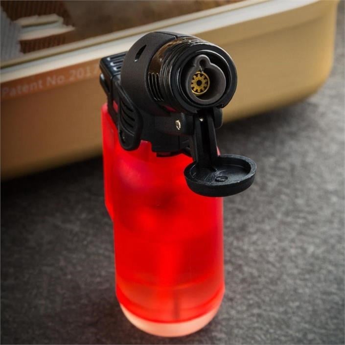 LB-184,Lubinski Yeni Seri Basic Tek Torch Puro Çakmağı Kırmızı