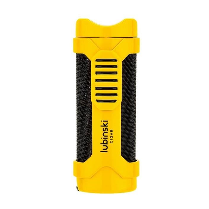 LB-152,Lubinski Cigar Sehpa Kapaklı Delicili Tek Torch Puro Çakmağı Sarı