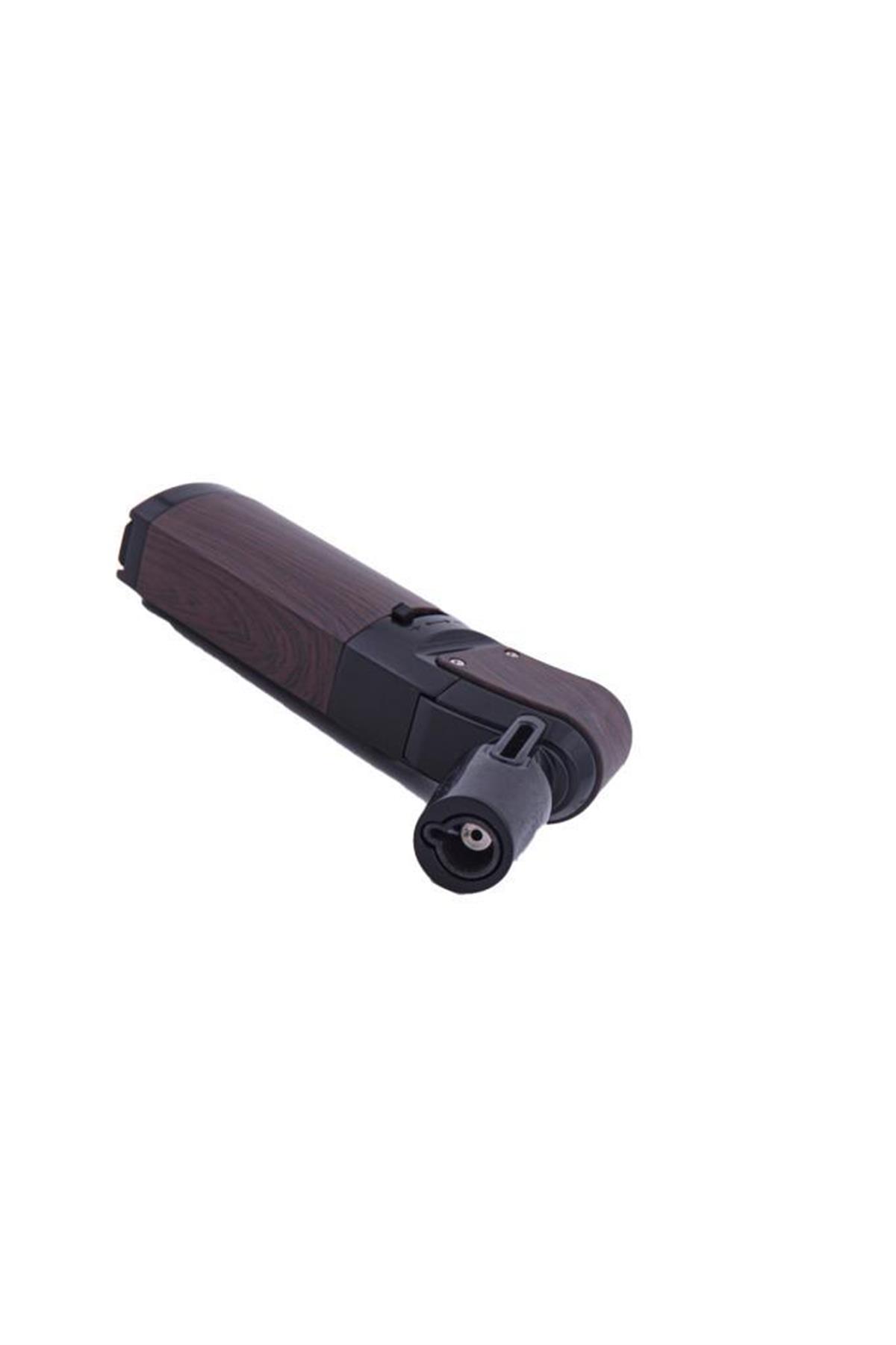 TR5991,Parmida Tek Torch Kahverengi Masa Tipi Puro Çakmağı