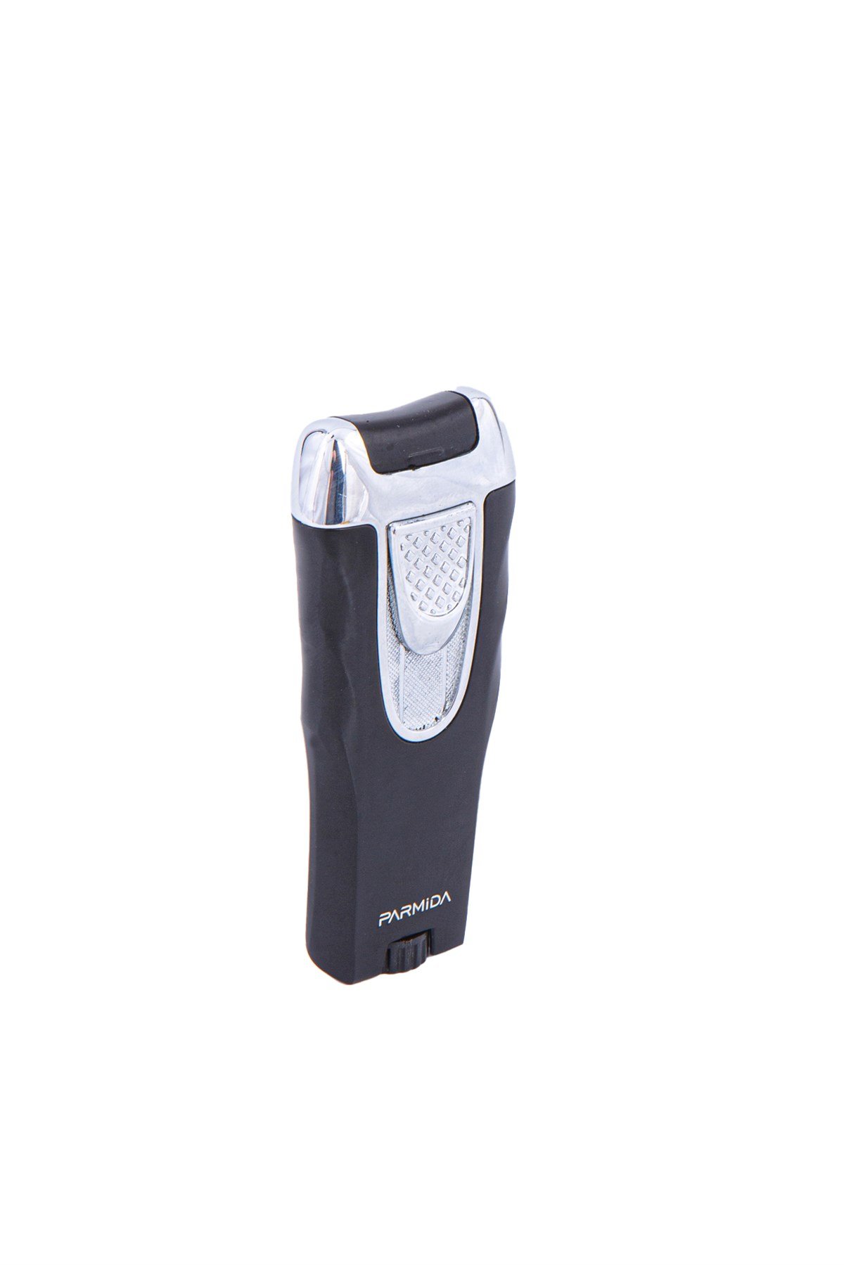 TR4728,Parmida Tek Torch Siyah-Gümüş Puro Çakmağı