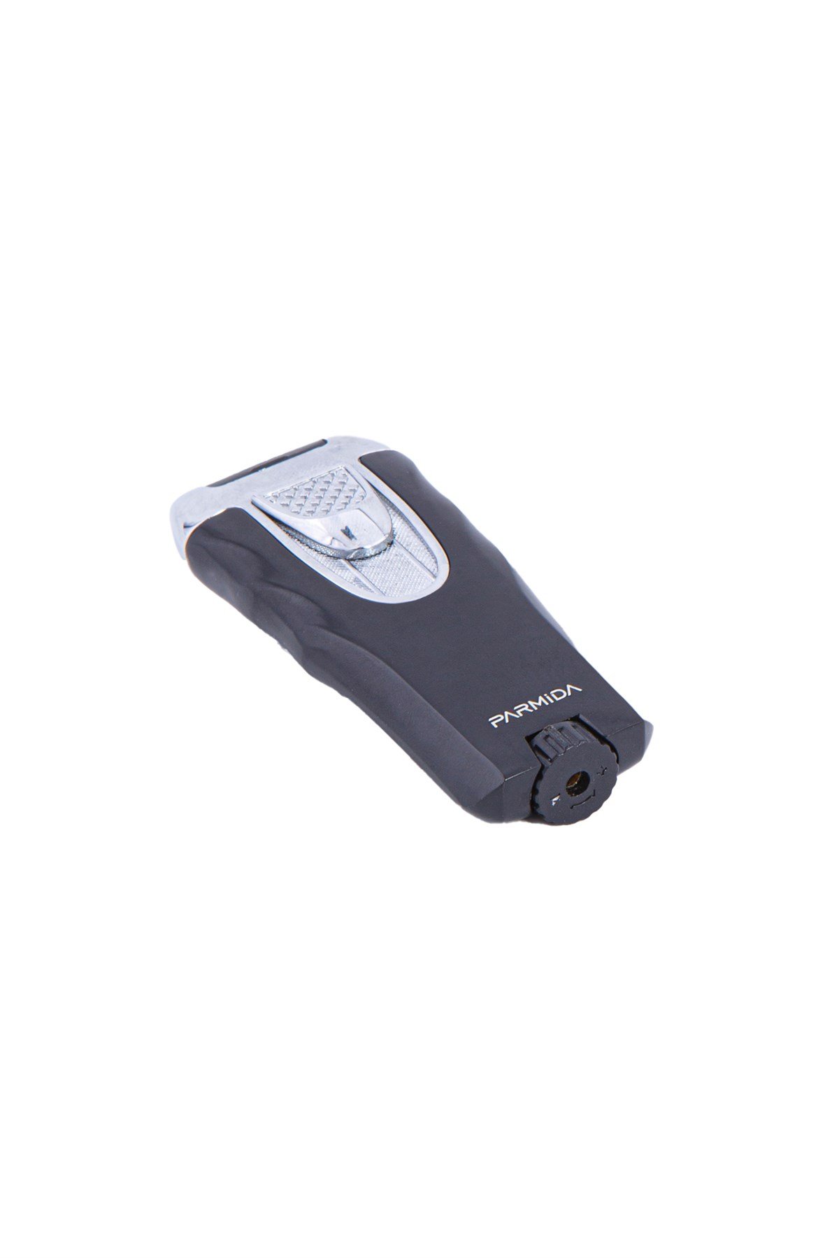 TR4728,Parmida Tek Torch Siyah-Gümüş Puro Çakmağı