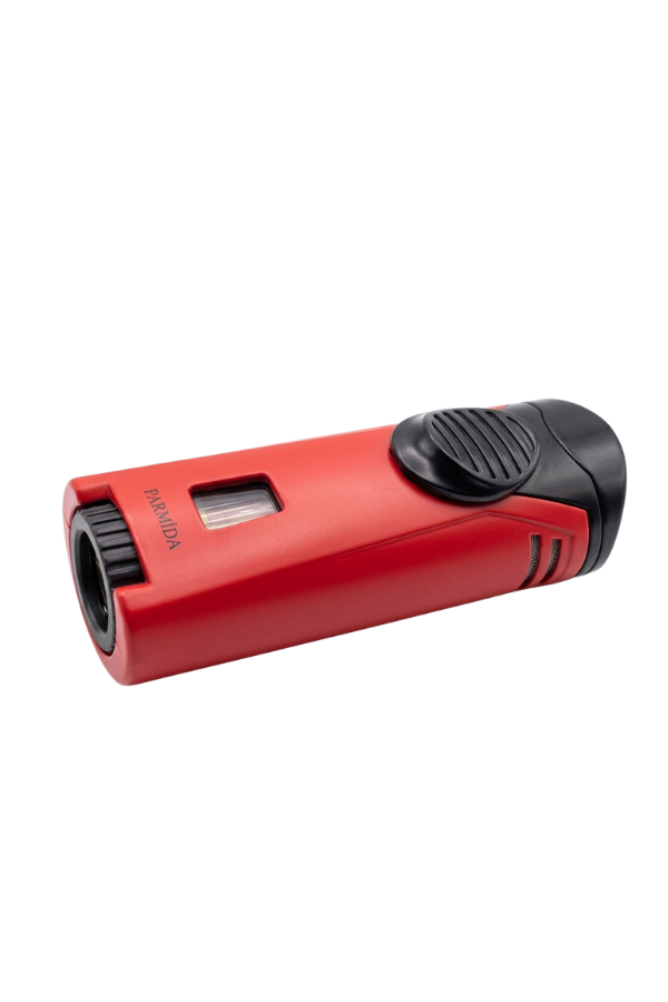 TR9312,Parmida Tek Torch Pürmüz Kırmızı Metal Puro Çakmağı