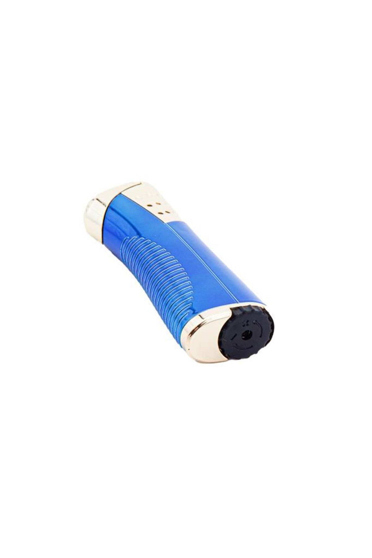 TR5971,Parmida Tek Torch Mavi Puro Çakmağı