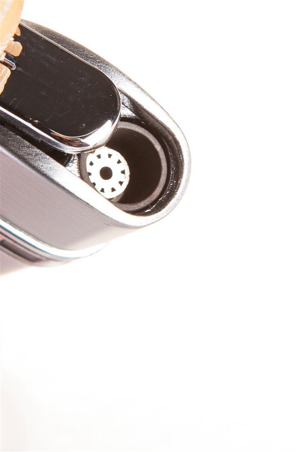 TR2381,Parmida Tek Torch Gümüş Puro Çakmağı