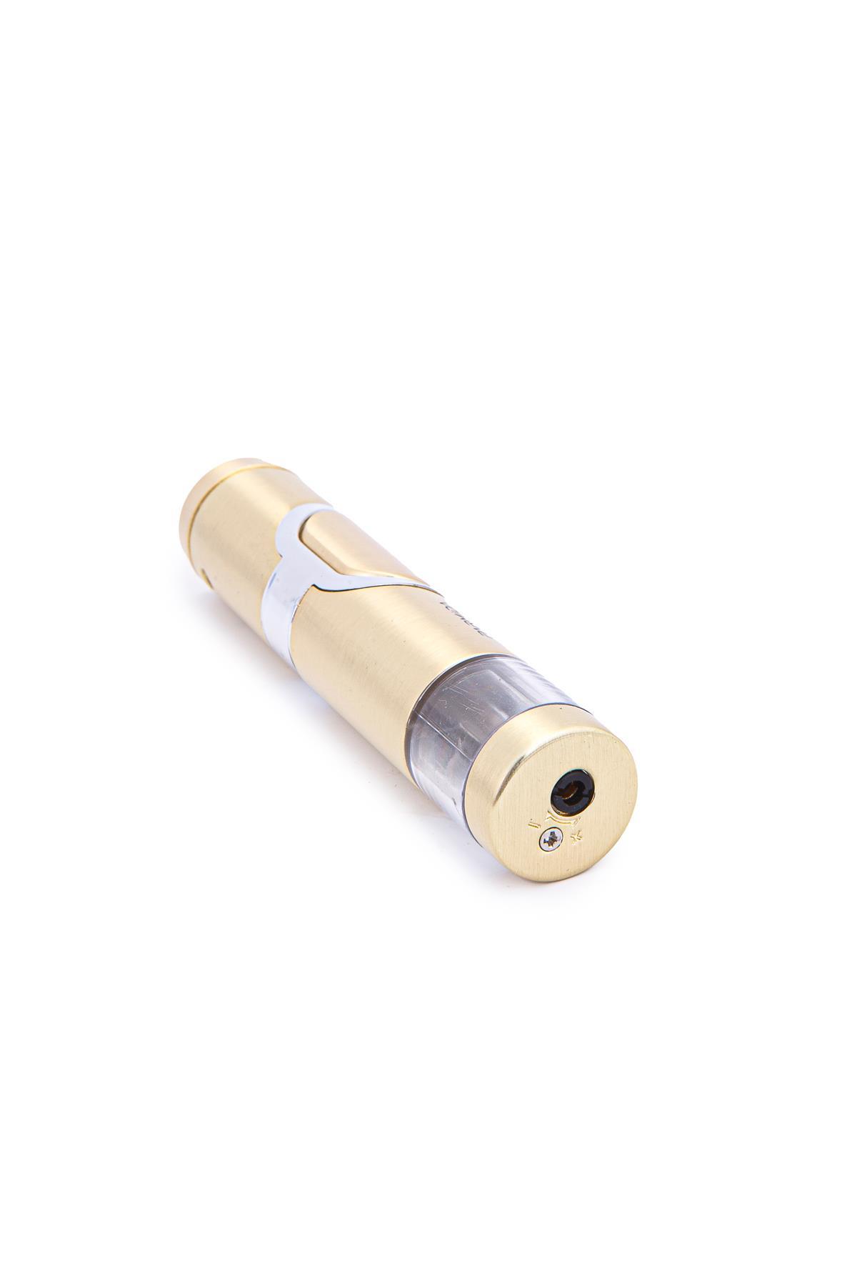 TR7199,Parmida Tek Torch Pürmüz Gold Metal Puro Çakmağı