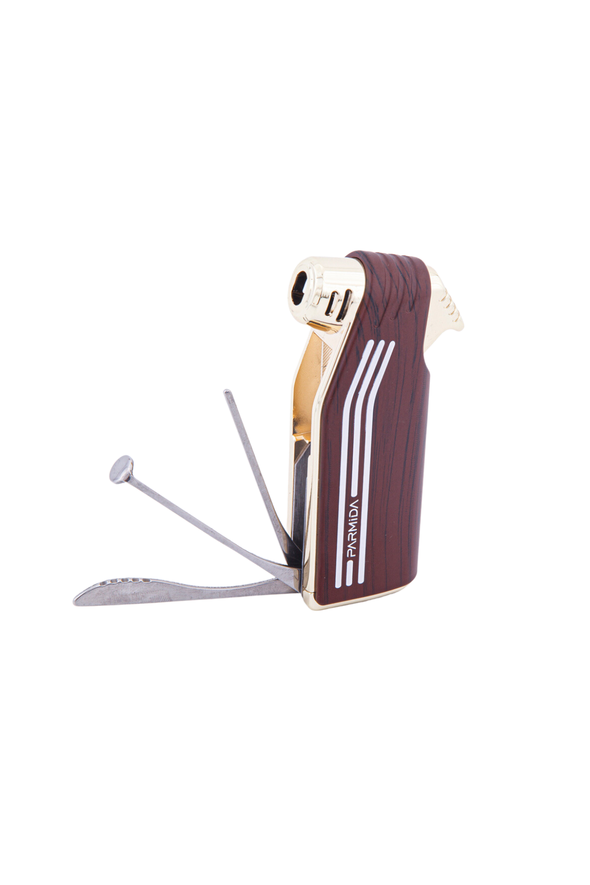 TR5938,Parmida Kahverengi Soft Flame Pipo Çakmağı