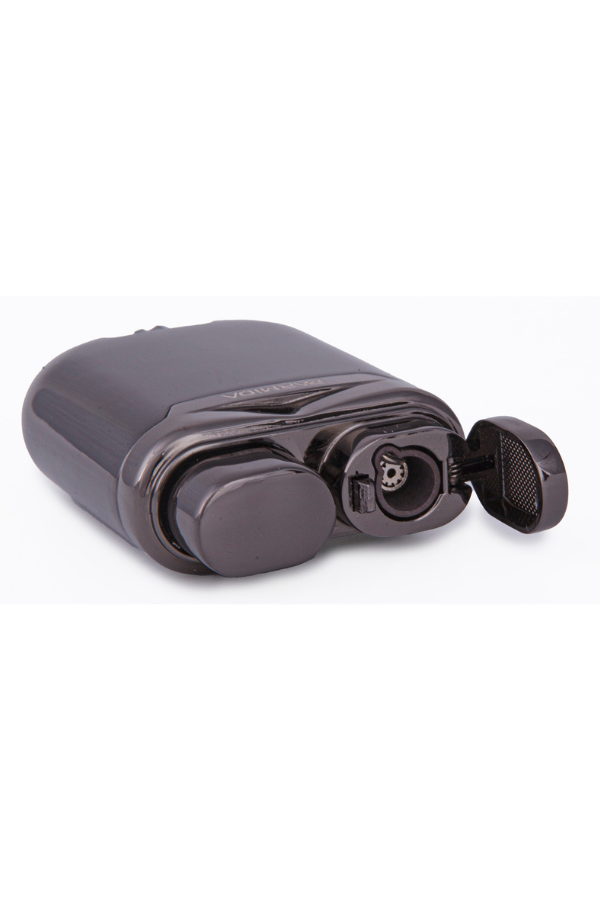 TR7892,Parmida Tek Torch Pürmüz Gunmetal Metal Puro Çakmağı