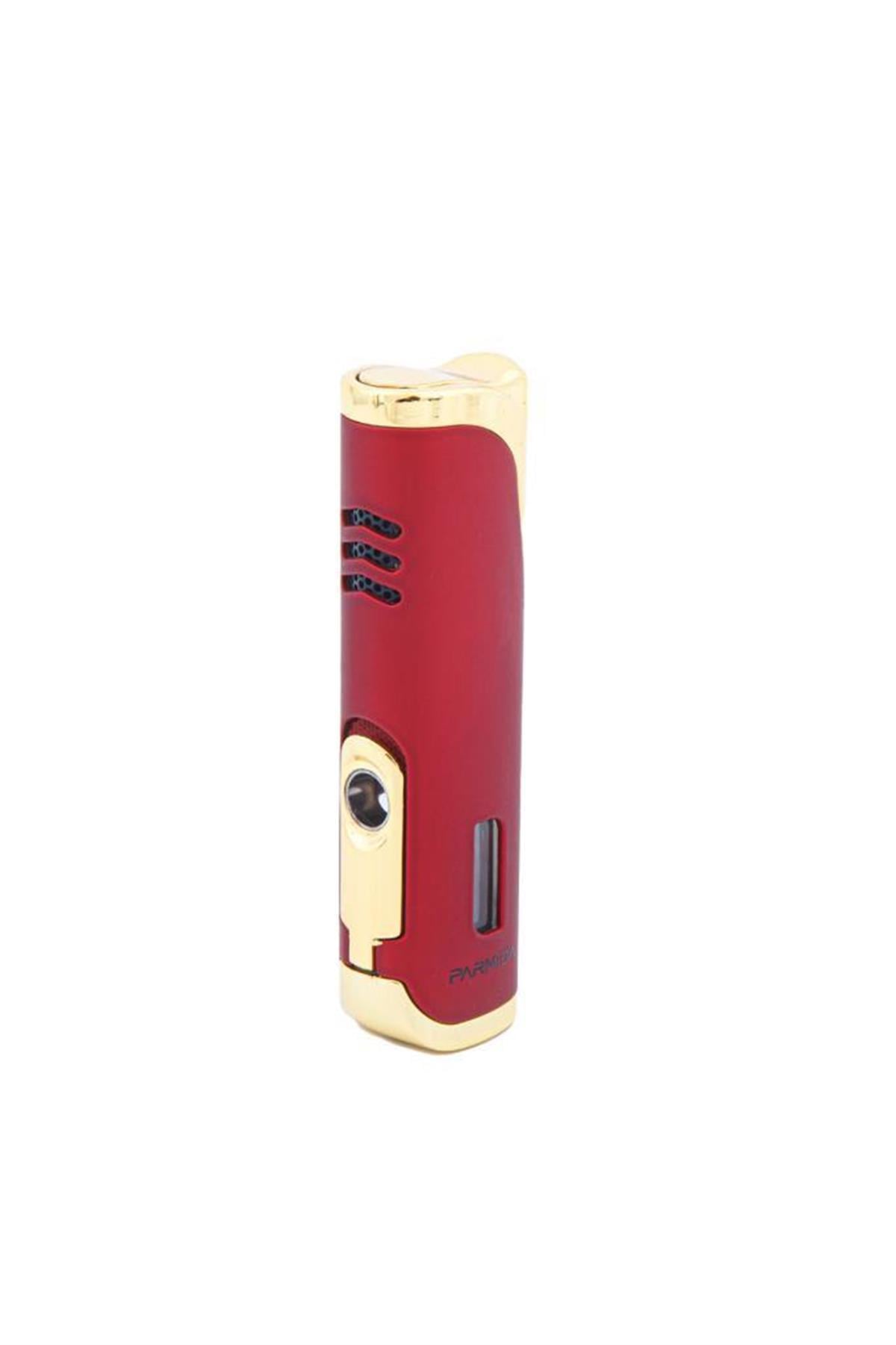 TR5879,Parmida Tek Torch Kırmızı Puro Çakmağı